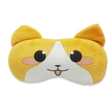 Imagem de Máscara Para Dormir Gato Amarelo Gel Térmico Reduz Olheiras - Flash