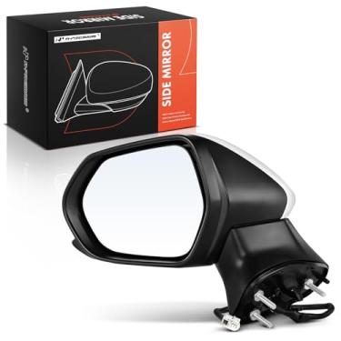 Imagem de A-Premium Espelho retrovisor elétrico do lado do motorista compatível com Toyota Camry 2018 2019 2020 2021 2022 - espelho retrovisor branco dobrável manual externo - substituição # TO1321366