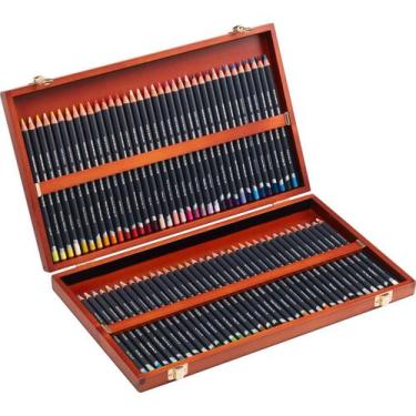 Imagem de Lápis de Cor Permanente Procolour 72 Cores Estojo Madeira - Derwent, Ú