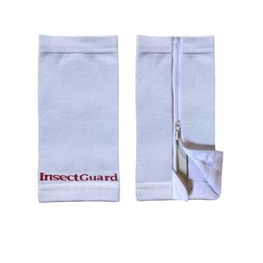 Imagem de InsectGuard Polainas para carrapatos - tratamento com permetrina com zíper, carrapatos, mosquitos, moscas e mais repelente de insetos, unissex adulto, Branco, 8 Inch Extra Wide