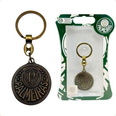 Imagem de Chaveiro do Palmeiras Escudo Brasão Dourado Oficial - Cebola e Tatuapé