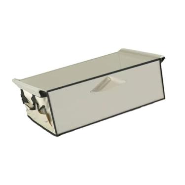 Imagem de Ｂｅｓｇａ Forro para carrinho de acampamento Wagon Liner, bolsa interna dobrável em tecido Oxford para carrinho de compras, para jardim, compras, compras, Bege 74cmx45cmx25cm