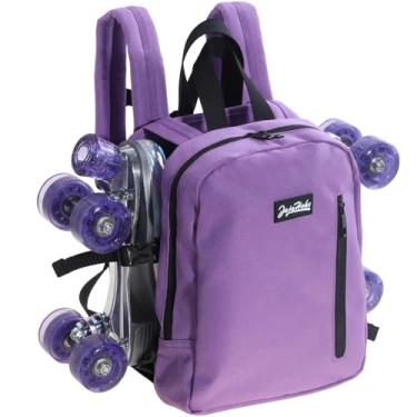 Imagem de JajaHoho Bolsas Para Patins Mulheres E Homens, Mochila Esportiva Lilás Lavanda Patins, De Gelo, Em Linha, Armazenamento Equipamentos Skate, Durável Estilosa, 11,8 X 9 2,8 Polegadas (Roxa)