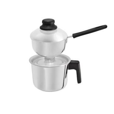 Imagem de Panela de cuscuz e vaporizador de alumínio