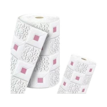 Imagem de 70cm X 5m 3D Estéreo Autoadesivo À Prova D'água Adesivos De Parede Dec