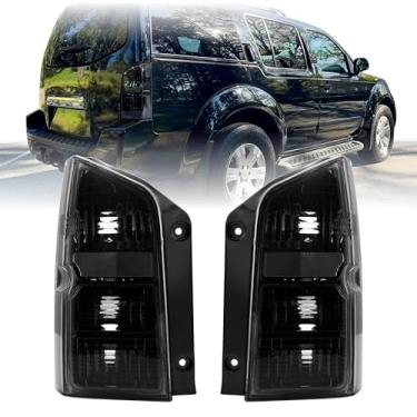 Imagem de Luz traseira USR 05-12 R51 SUV – Par de lâmpadas traseiras (esquerda + direita) - Compatível com Nissan Pathfinder 2005-2012 veículo utilitário esportivo todos os modelos LE SE e S (LENTE DE FUMA LEVE