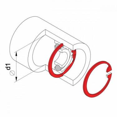 Imagem de Alicate para Aneis Interno Curvo 12" Tramontina PRO