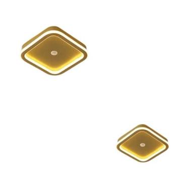 Imagem de Lâmpada De Teto LED Com Sensor De Movimento PIR Preto Para Corredor, V