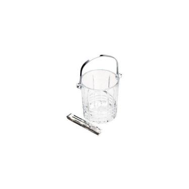 Imagem de Balde Gelo Com Alça E Pegador Grego 15 Cm X 13 Cm 14 Cm Transparente -