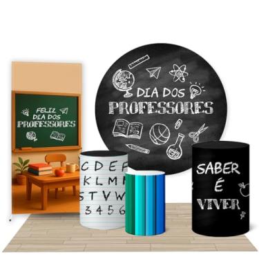 Imagem de Trio Cilindro + Painel + Lateral e Tapete Dia do Professor (K3PROF0005)