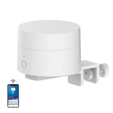 Imagem de GEZIEKID Mini alimentador automático de peixes WiFi para aquário Betta, dispensador de alimentos para tanque pequeno com controle de aplicativo, alimentado por tipo C, adequado para alimentos