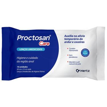 Imagem de Lenços Umedecidos Proctosan Care com 16 unidades