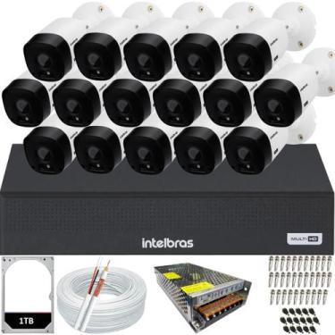 Imagem de Kit 16 Câmeras Intelbras Multi Hd 1120b Dvr 16 Canais Hd 1TB