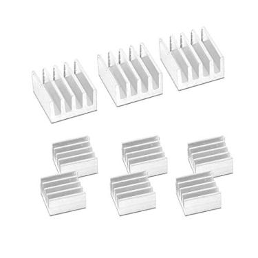 Imagem de MakerSpot dissipador de calor de alumínio para Raspberry Pi, Heat Sink for Pi2/3 - Silver - 3 pack
