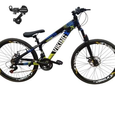 Imagem de Bicicleta 26 VikingX Tuff25 21v Cambio Traseiro Shimano Freeride Disco Mecânico Pneu Slick 1.50-Unissex