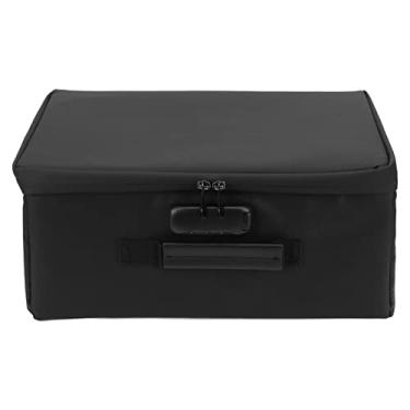Imagem de Asixxsix Bolsa para Documentos à Prova de Fogo, Organizador de Arquivos à Prova de Fogo Com Isolamento Térmico e à Prova D'água Com Trava de Combinação, Estojo de Armazenamento de