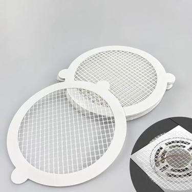 Imagem de Pacote com 25 coletores de cabelo descartáveis para ralo de chuveiro – adesivos de malha para evitar entupimentos – Fácil de usar e eficaz para manutenção de banheiro