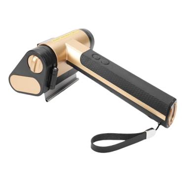 Imagem de Fockety Escova Giratória para Grelha, Limpador Recarregável e Seguro para Churrasqueira com Rolo de Aço Inoxidável de 350 RPM, Luz LED, Escova Elétrica para Churrasco ao Ar Livre (Preto)