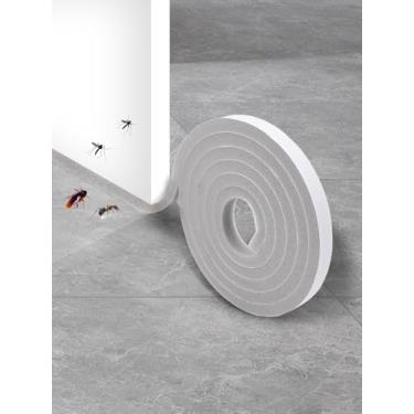 Imagem de Vedação de esponja autoadesiva, cortável, impermeável, à prova de som, moldura de porta, ferramenta de proteção contra desgaste, 1,5 cm de largura, 1 rolo