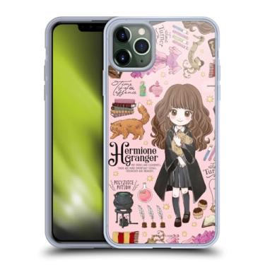 Imagem de Head Case Designs Capa de gel macio oficialmente licenciada com estampa Harry Potter Hermione Relíquias da Morte XXXVII compatível com Apple iPhone 11 Pro Max