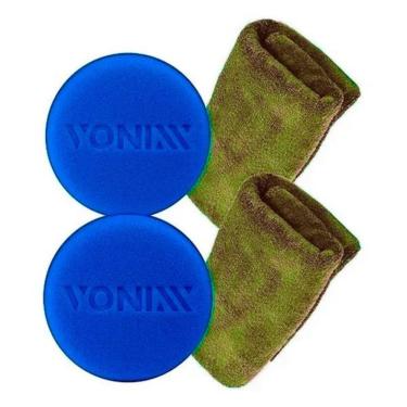 Imagem de Aplicador Espuma Automotivo Vonixx + Kit Pano Premium Ii