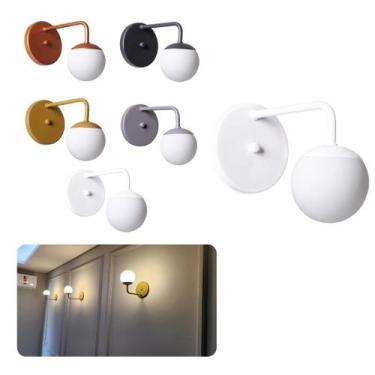 Imagem de Arandela Interno Externo Retro Bola Alumínio Decorações - IDEALLUME, B