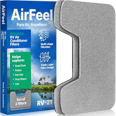 Imagem de Filtros CA Premium RV – Filtro de substituição RV de três estágios compatível com Furrion Chill ar condicionado FACT11CA-PS - Filtros CA de 23 x 35 cm para trailer, motorhome, trailer de viagem