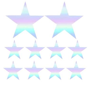 Imagem de Adesivos refletivos de bicicleta - adesivo de bicicleta - 10 x adesiva refletores para capacete, , motocross, montanha, scooter, carrinho, mochilas, malas