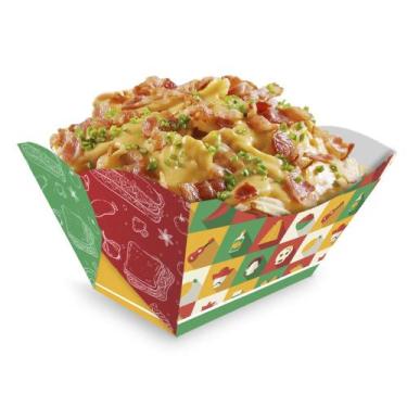 Imagem de Embalagem Bandeja Multiuso e Nachos P Verde e Vermelho 1000u - Pdv Pri