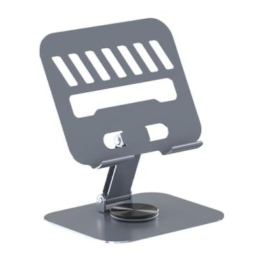 Imagem de Suporte de mesa para tablet, suporte ergonômico para tablet, suporte de mesa ajustável em altura com base giratória de 360° para local de trabalho e jogos
