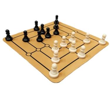 Imagem de Jogo de xadrez, jogo de tabuleiro de estratégia, brinquedos portáteis interativos para adultos, profissionais, iniciantes, família, diversão, mesa, crianças, festa em casa a partir de 4 anos