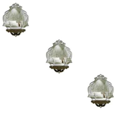 Imagem de Kit 3 Espelhos Decorativos Venezianos Pegui 32X24 3867 - Creatus