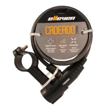 Imagem de Cadeado Elleven Espiral 1mx6mm Com Chave-Unissex