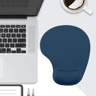 Imagem de Mouse pad ergonômico com descanso de pulso em gel, mouse confortável com superfície de suporte de pulso lisa e base de poliuretano antiderrapante para alívio da dor, computador, laptop, escritório e