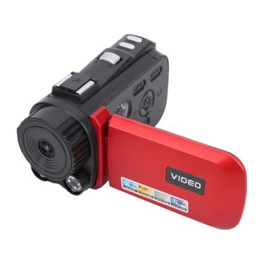 Imagem de Bewinner Câmera de Vídeo 1080P 24MP, Gravador de Câmera Digital Com Tela de Rotação de 270 Graus, Zoom Digital 18X e Tela de 3,0 Polegadas, Câmeras DV Vlogging de Visão Noturna (Vermelha)