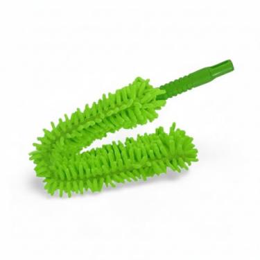 Imagem de Espanador Eletrostático de Microfibra Dobrável Verde – Haste Flexível – Limpeza de Altos e Difíceis – Microfibra Antipoeira – Ideal para Casa, Armários, Lustres