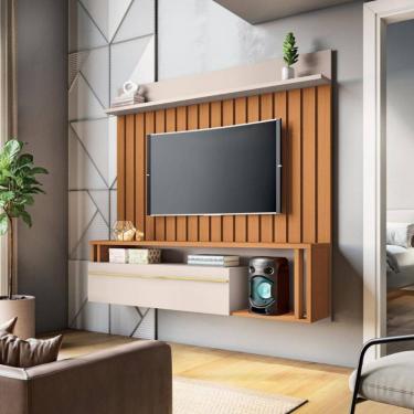 Imagem de Painel Ripado para TV ate 55 Polegadas 1 Porta Self HB Moveis