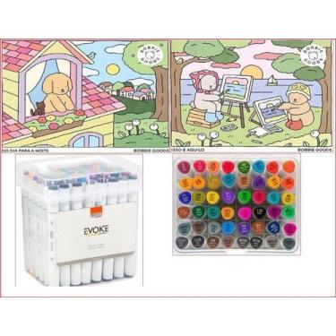 Imagem de Kit bobbie goods do Dia para A noite isso e aquilo marcador artístico 
