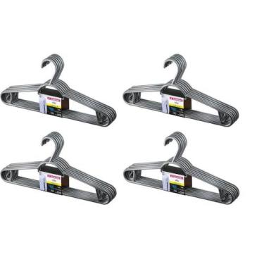 Imagem de Kit 24 Cabides Pendura Mais Plásticos Sanremo