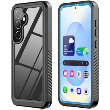 Imagem de ZWWADR Capa protetora de tela integrada à prova d'água para Samsung Galaxy S25 Ultra [corpo inteiro à prova de choque] [3 m militar à prova de choque] Capa de celular subaquática à prova de poeira