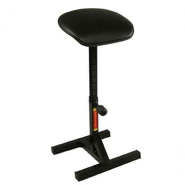 Imagem de Banqueta Semi Sentado Linha Pu Industrial Preto