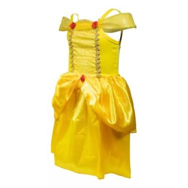 Imagem de Vestido Princesa Bela (Bela e a Fera) Luxo ( dos 2 aos 9 anos ) - Pic 