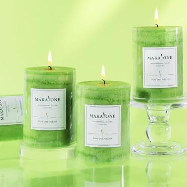 Imagem de Velas de pilar de laranjas cristalizadas de soja de 7 x 10 cm