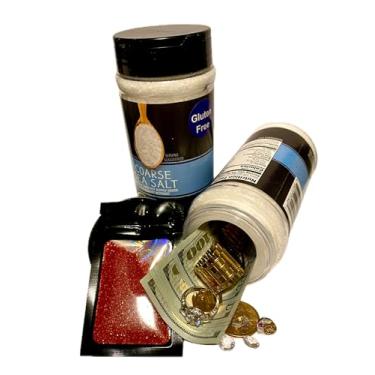 Imagem de O sal marinho grosso seguro para desvios da SAFELarge pode ser guardado de segurança com compartimento oculto de 14 cm para esconder objetos de valor pesados para se sentir real