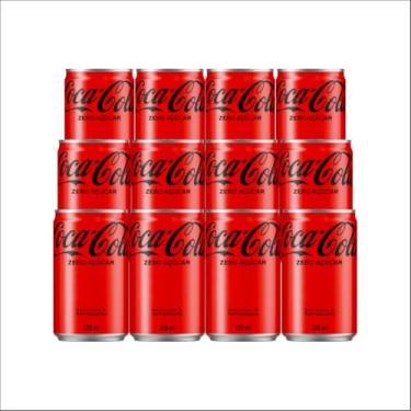 Imagem de Pack de Coca-Cola Sem Açúcar lata 220ml 12 unidades