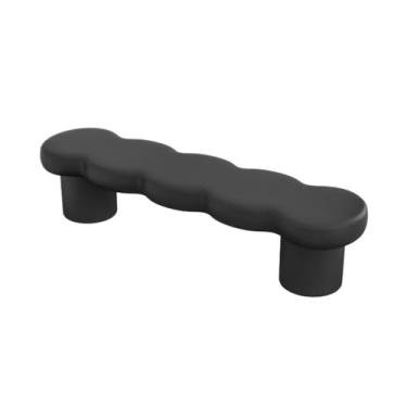 Imagem de Otomano para quarto, banco de cabeceira, banco de couro para sapatos, loja de roupas domésticas, descanso/vestiário, banco longo, banco de sofá, banco de cama (preto)