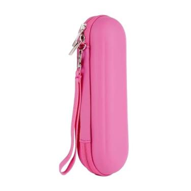 Imagem de oshhni Estojo de viagem para escova de dentes elétrica, bolsa de proteção, impermeável e à poeira, leve e ideal para transportar sua escova de, Rosa Vermelha