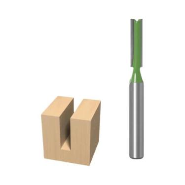 Imagem de Fresa De Carboneto De Tungstênio Com Haste De 6mm, Dupla Lâmina Reta P