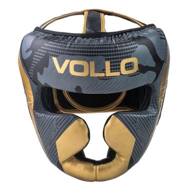 Imagem de Protetor de Cabeça Capacete Fechado Boxe Muay Thai P/M Vollo-Unissex
