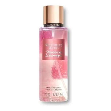 Imagem de Body Splash Strawberries Champagne 230ml com Brilho Shimmer - Sem marc